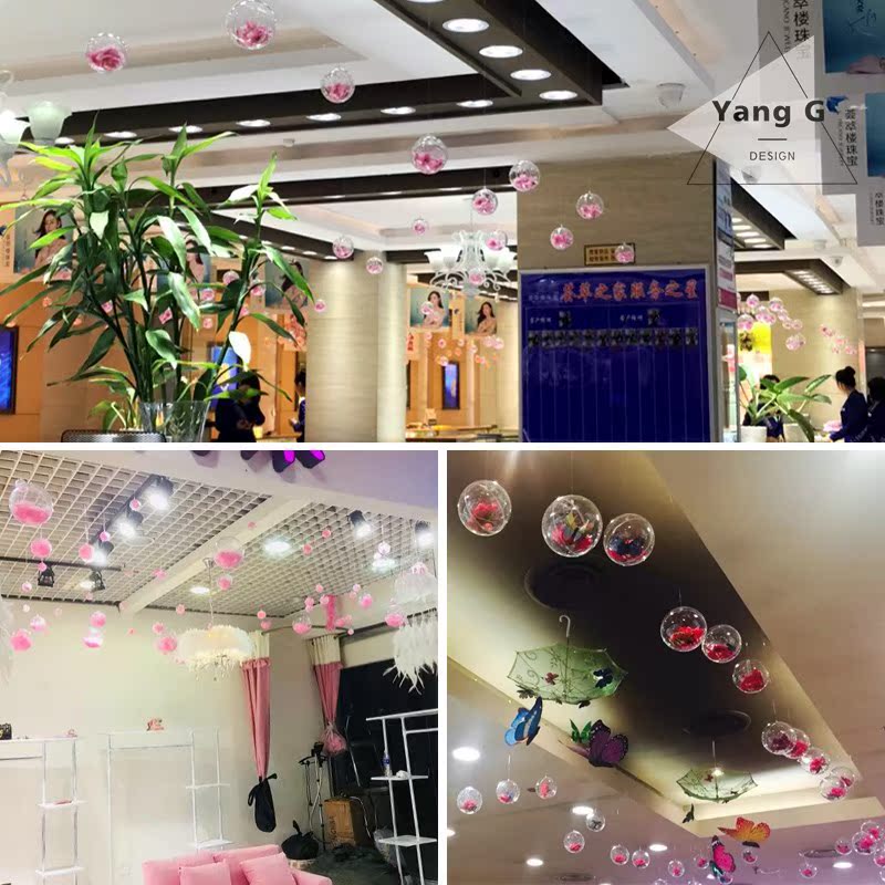 2019新款浪漫圆球挂件布置悬挂天花板用品塑料风格店铺店庆酒店吊