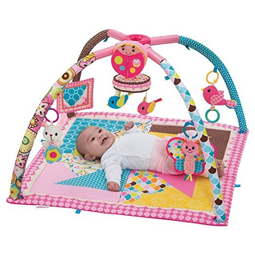 专柜589元一键折叠收纳 八音盒婴儿音乐游戏毯 0-1岁满月礼物玩具