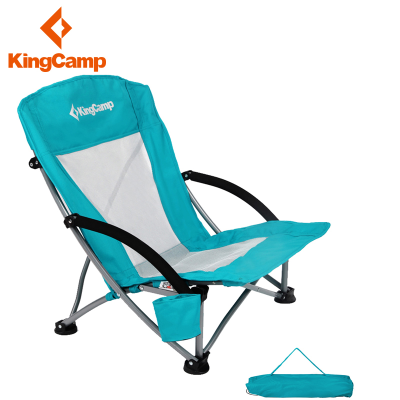KingCamp钓鱼椅子便携折叠凳子马扎午休椅靠背矮脚沙滩椅折叠椅