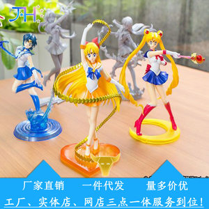 动漫shf美少女战士 zero金星 水星 火星月野兔 盒装手办