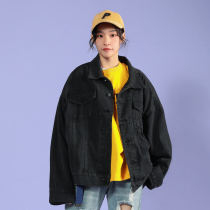 @绿光牛仔外套女2019春季新款韩版宽松bf牛仔衣个性百搭情侣装