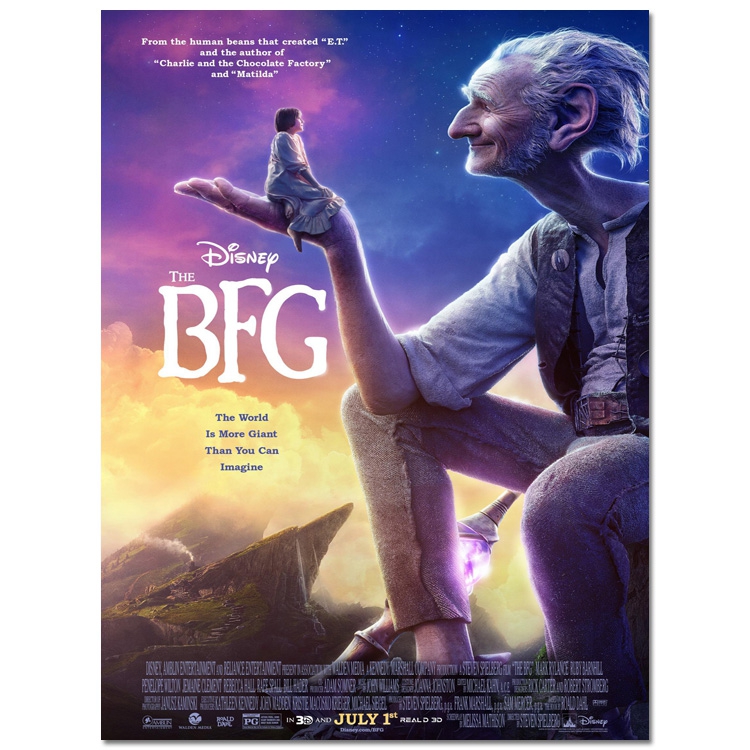 圆梦巨人欧美奇幻电影海报装饰画芯科幻儿童动画电影挂画墙招贴画