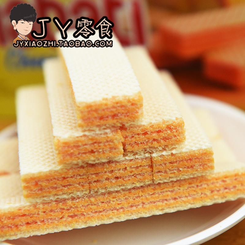 JY零食店 丽芝士纳宝帝威化饼干印尼进口夹心奶酪145g