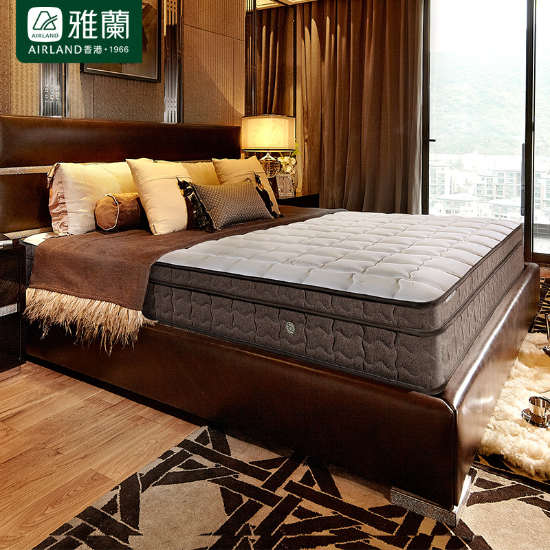 雅兰床垫 天然乳胶床垫独立弹簧1.5m/1.8米床软硬席梦思 深睡尊享