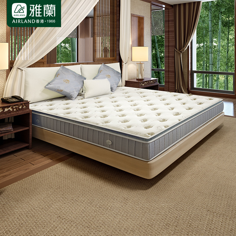 雅兰床垫安缦 豪华垫层乳胶床垫1.8米弹簧床垫 软硬舒适席梦思聚