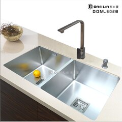 东日菱水槽304不锈钢纯手工槽厨房水槽/洗菜盆双槽DONl602B