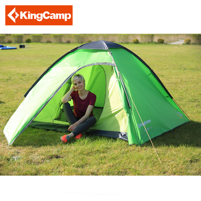 kingcamp16新露营户外3-4人全自动速开防风雨野营帐篷双层KT3038