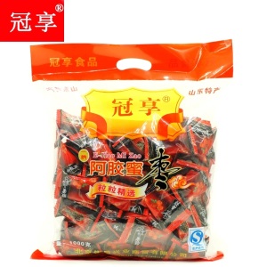 冠享 山东特产阿胶蜜枣1000g袋装 独立包装 阿胶枣蜜饯零食小吃蜜饯