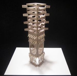 纸立体纸盒手工 span class=h>纸雕/span>立方体模型空间构成作业