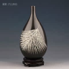 天使之羽水滴景德镇陶瓷花瓶工艺品插花家居家装饰品摆件客厅大厅