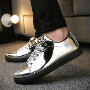 鞋子男潮鞋金色图片