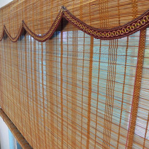 竹帘卷帘细竹帘竹隔断透光透景中日式禅意茶社农家乐 span class=h>