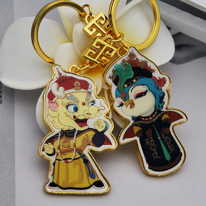 情侣龙凤吉祥物 span class=h>钥匙扣 /span>汽车钥匙链创意男女钥匙