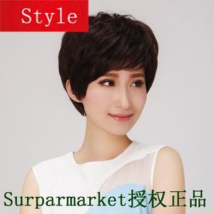 真发假发短发女 气质蓬松女式假发中老年妈妈