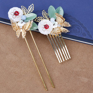 原创白玉 span class=h>旗袍 /span>古风发簪古典步摇气质流苏汉服 