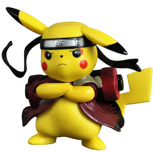 口袋 span class=h>妖怪 /span>精灵皮卡丘cos火影忍者钢铁侠动漫手办