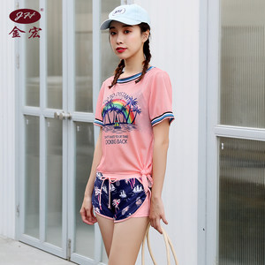 少女泳衣女学生小清新三件套