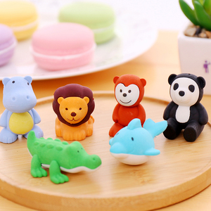 动物橡皮擦立体图片