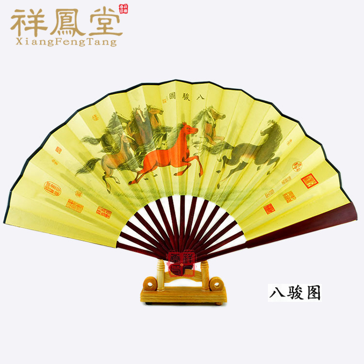 8寸10寸男女式印花绢布扇 折扇 中国风折叠扇子批发 夏季旅游专卖