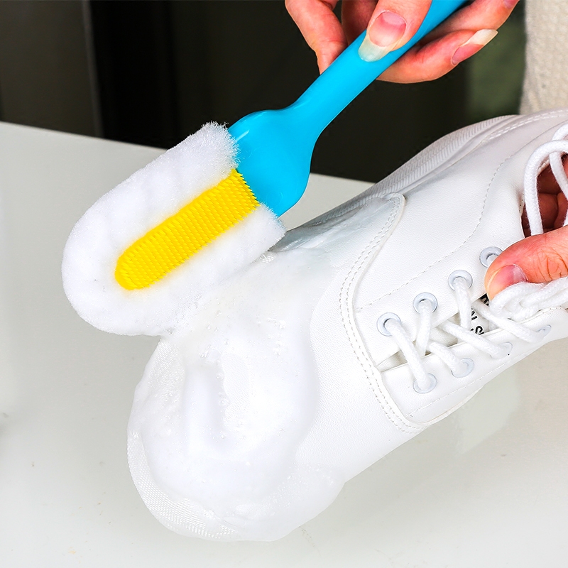 日本LEC软毛鞋刷多功能擦鞋清洗刷清洁鞋刷子不易伤鞋长柄鞋刷子