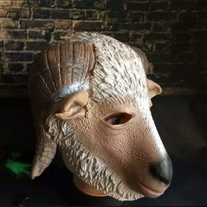 山羊面具手工制作图片图片