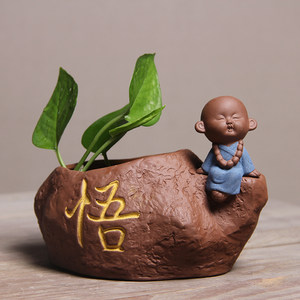 小和尚茶宠小 span class=h>花瓶 /span> span class=h>宜兴 /span> 