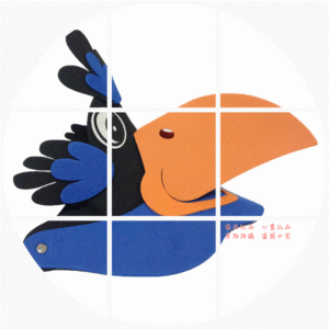 礼品eva小乌鸦头饰乌鸦与狐狸故事表演道具头套帽子儿童玩具