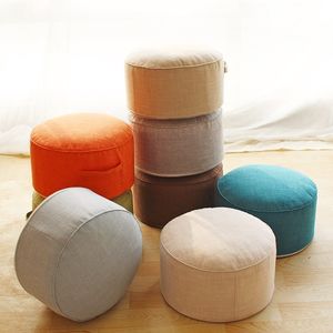 小坐墩 可拆洗成人布艺圆形坐凳 客厅榻榻米沙发凳 蒲团加厚坐垫