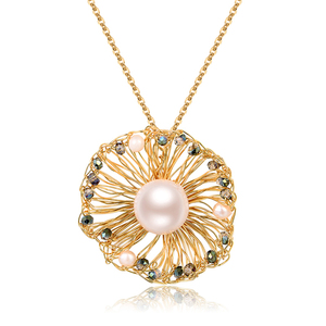 美国轻奢品牌昆西quancy巴洛克925银金丝手工编织太阳花 span class=h