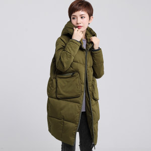 中老年女加绒韩版大花棉衣 中年妈妈装大码中