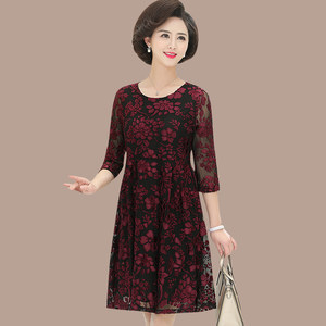 【中年女连衣裙夏】_中年女连衣裙夏品牌\/图片