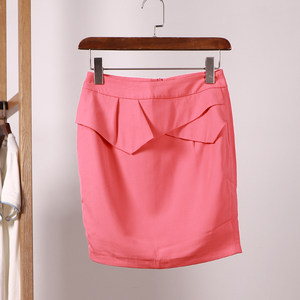 【凯】夏季荷叶边包臀半身裙品牌正品女装kk品牌折扣店撤柜清仓