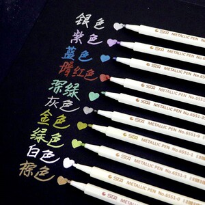 金属笔diy相册专用斯塔笔写字涂色画画彩笔成长手册装饰材料工具
