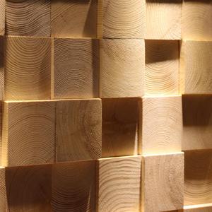 松木马赛克客厅沙发电视茶楼背景墙餐厅实木店面凹凸茶楼大木块