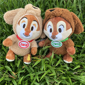 迪士尼纪念品变装松鼠 span class=h>奇奇 /span>毛绒 span class=h>