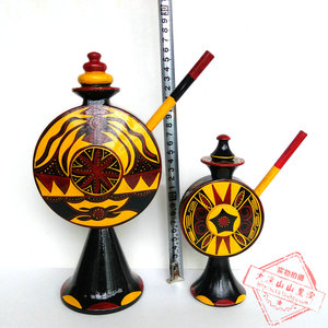 四川凉山西昌彝族民间 span class=h>漆器 /span>  span class=h>彩绘