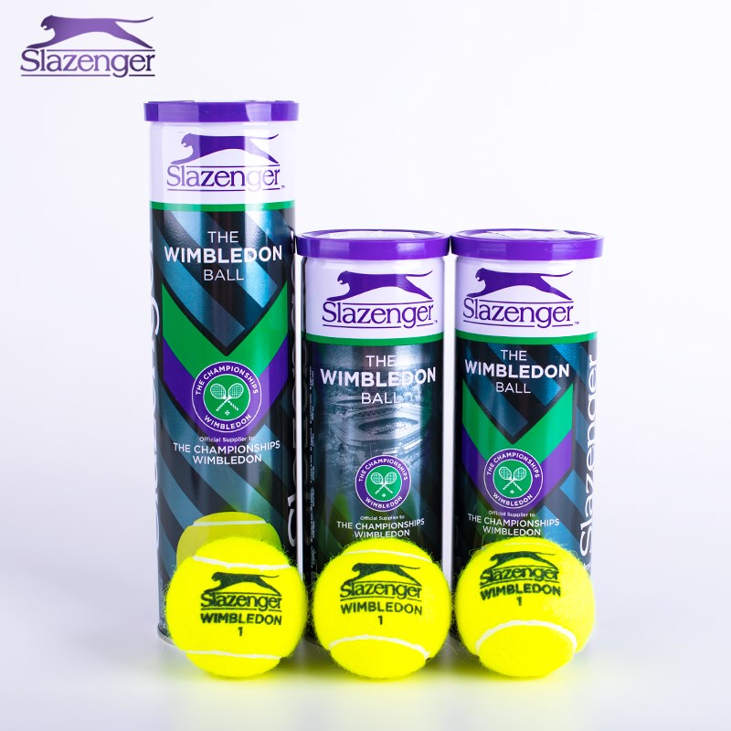 Slazenger史莱辛格铁罐胶罐网球 施莱辛格温网比赛网球3粒/4粒装