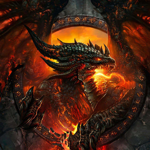 装饰画 魔兽世界死亡之翼壁纸图片 贴画墙纸防水壁画 写真大幅