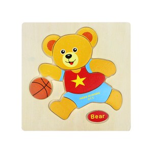 小动物立体拼图图片