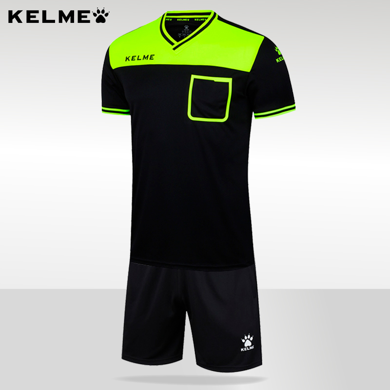 卡尔美足球裁判服套装短袖裁判KELME专业足球比赛裁判装备K15Z221
