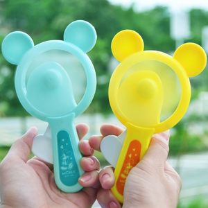 新品迷你卡通手压手动小 span class=h>风扇 /span>学生儿童随身便携