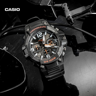 casio旗舰店mcw-100h运动防水石英男士手表卡西欧官网官方正品