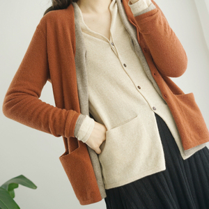 对襟毛衣外套图片