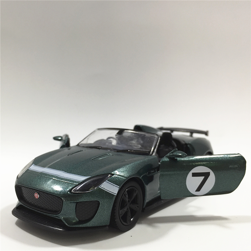 正版 俊基1:38 jaguar f-type projed 7 捷豹回力跑車 合金車模型