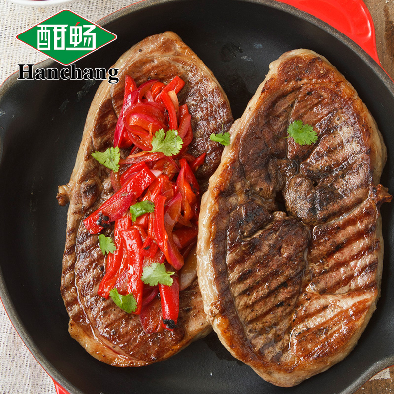 酣畅优享整切腌制板腱牛排150g 进口牛肉新鲜牛扒