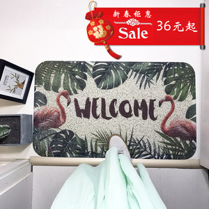 ins地毯丝圈地垫门垫进门欢迎光临大门入户门
