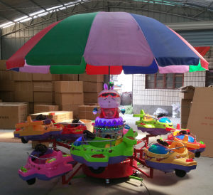 新款儿童电动旋转升降飞车飞机秋千飞鱼广场游