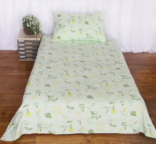 日式 冬季纯棉全棉磨毛绒布保暖森系树叶单人单件学生床单