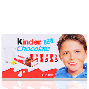 意大利进口零食 kinder 健达 夹心牛奶巧克力100g 建达 缤纷乐 t8