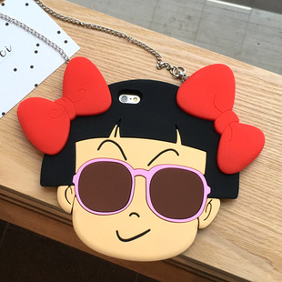 卡通iq博士新款阿拉蕾草菇头妹妹iphone6s手机壳苹果6plus硅胶套